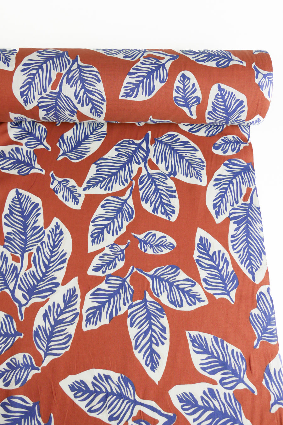 Spring Leaves - Printed Cotton | Terracotta