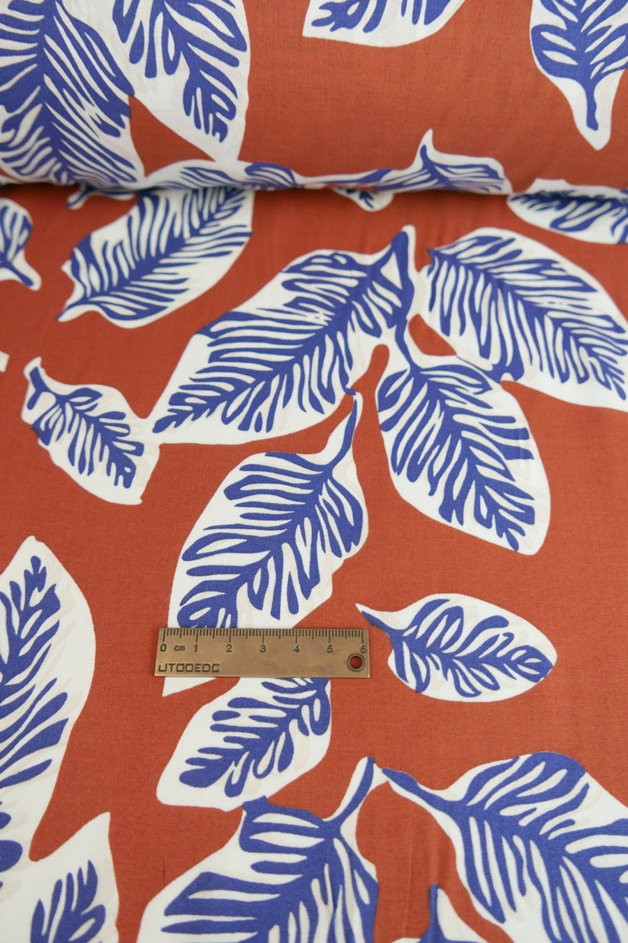 Spring Leaves - Printed Cotton | Terracotta