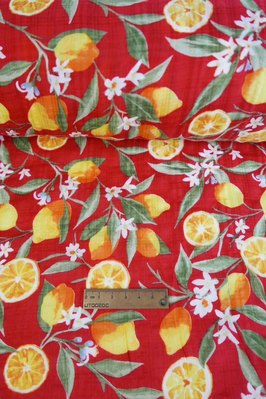 Limonata - Linen Cotton Seersucker | Scarlet