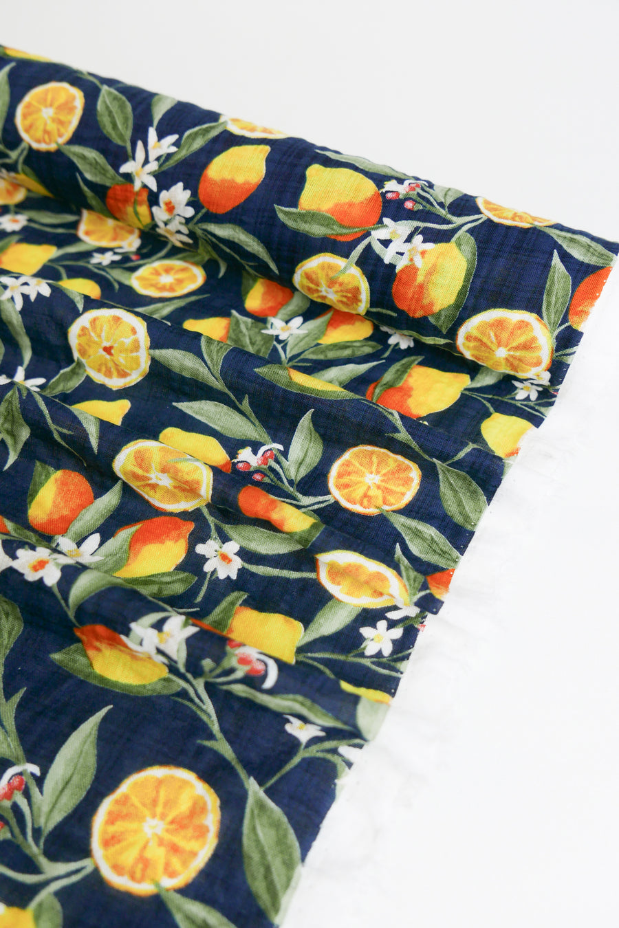 Limonata - Linen Cotton Seersucker | Navy