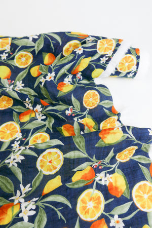 Limonata - Linen Cotton Seersucker | Navy