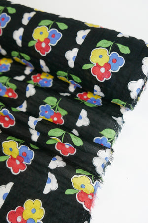 Lizzie - Linen Cotton Seersucker | Poppy