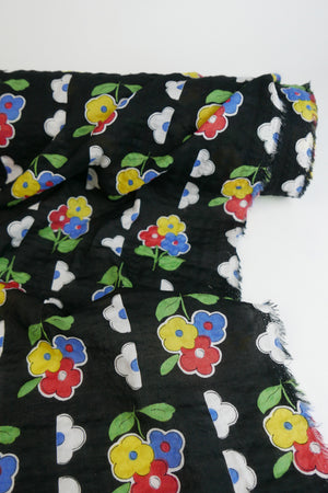 Lizzie - Linen Cotton Seersucker | Poppy