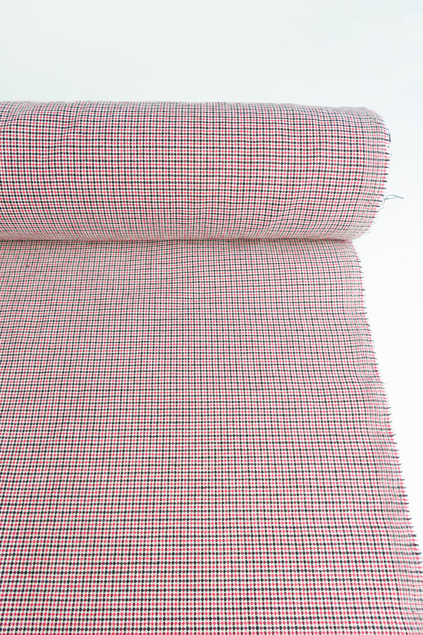 Corbusier - Linen Cotton Jacquard | Scarlet