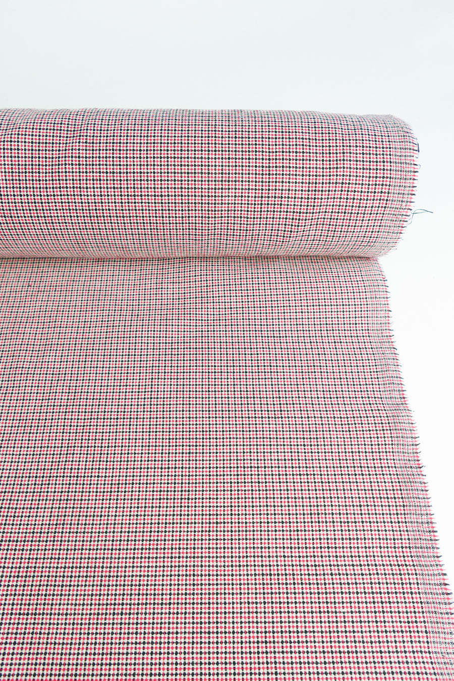 Corbusier - Linen Cotton Jacquard | Scarlet