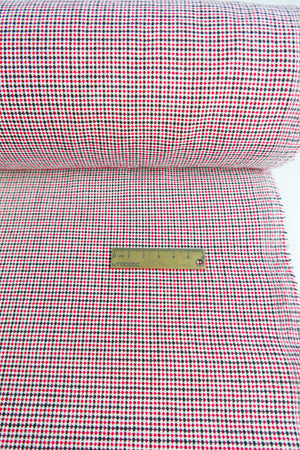 Corbusier - Linen Cotton Jacquard | Scarlet