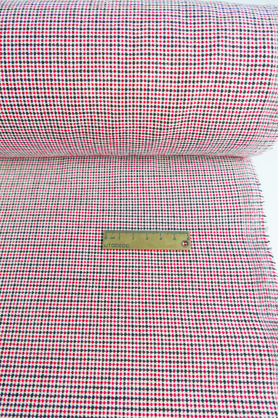 Corbusier - Linen Cotton Jacquard | Scarlet