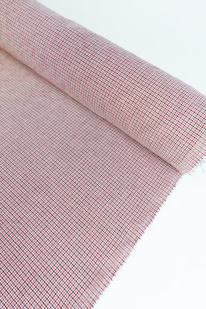 Corbusier - Linen Cotton Jacquard | Scarlet