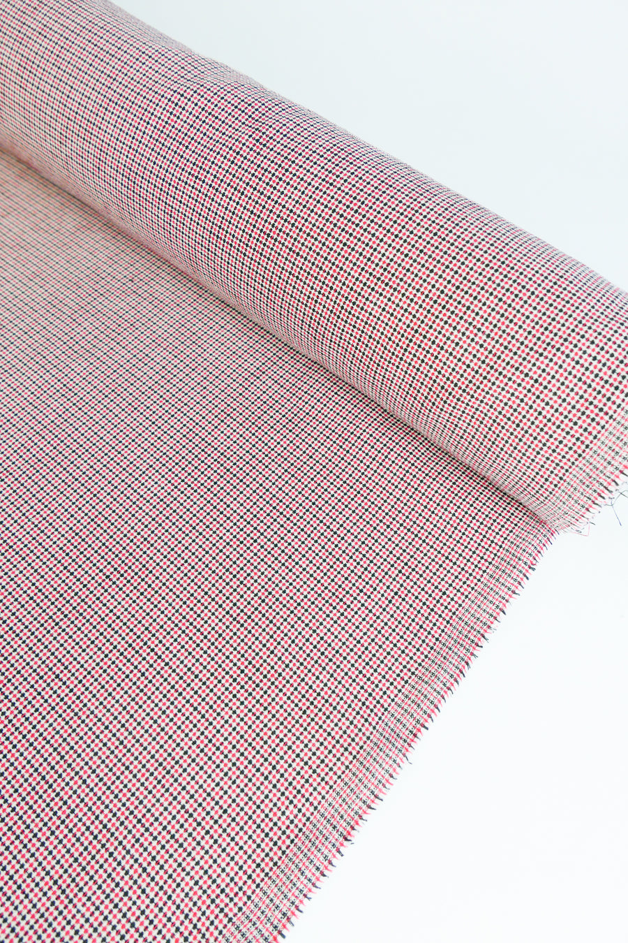 Corbusier - Linen Cotton Jacquard | Scarlet