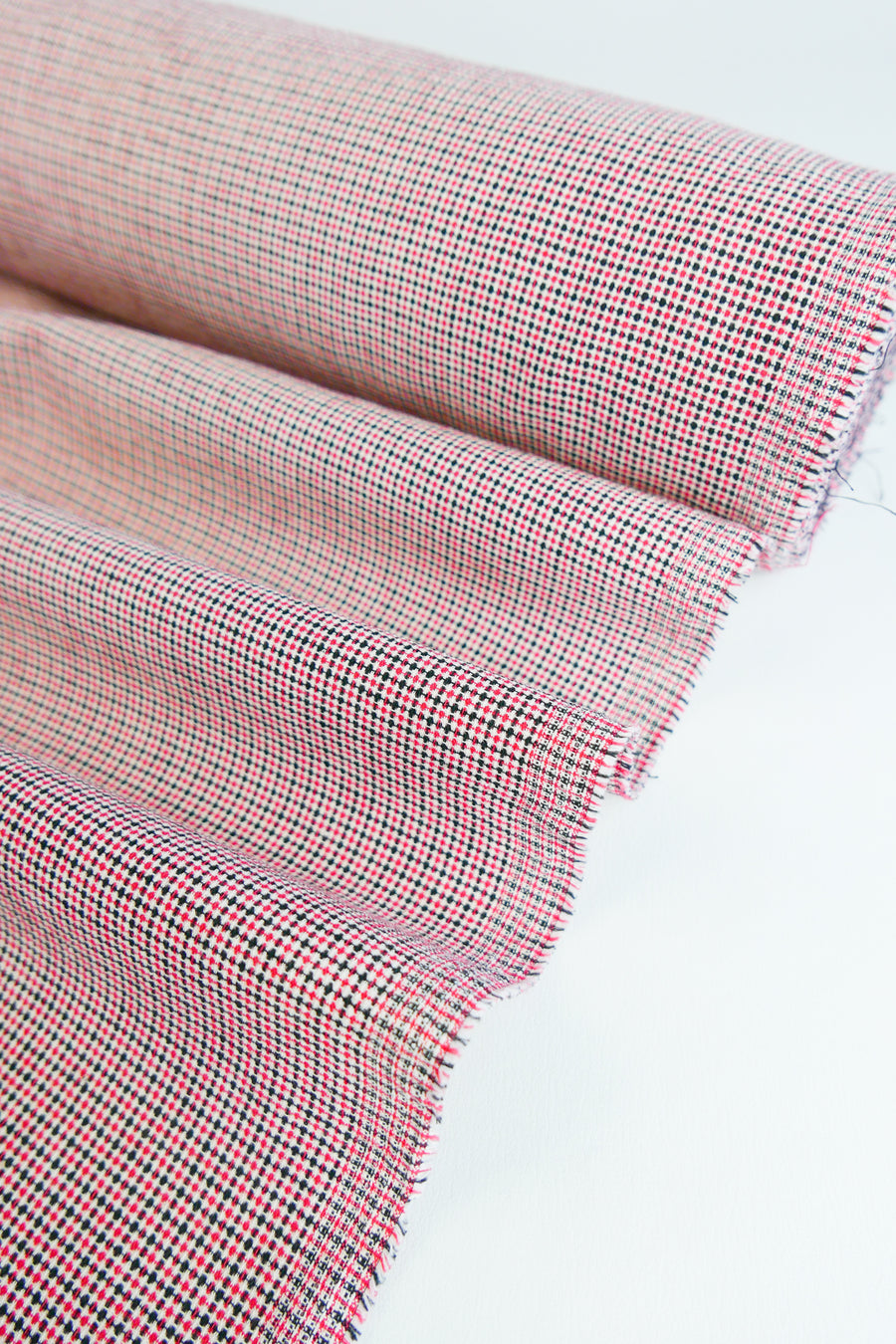Corbusier - Linen Cotton Jacquard | Scarlet