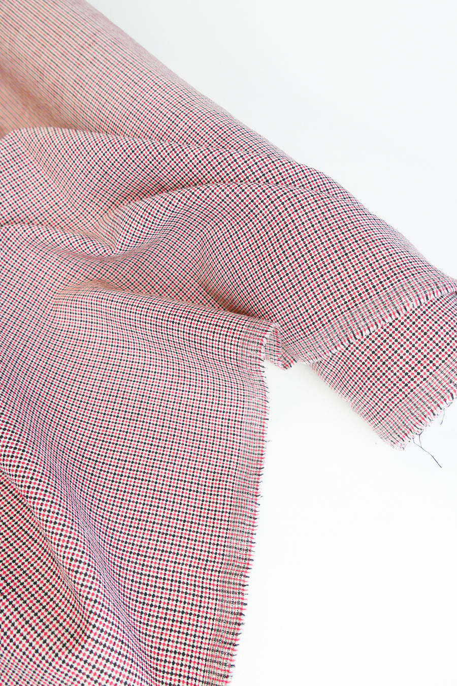 Corbusier - Linen Cotton Jacquard | Scarlet