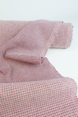 Corbusier - Linen Cotton Jacquard | Scarlet