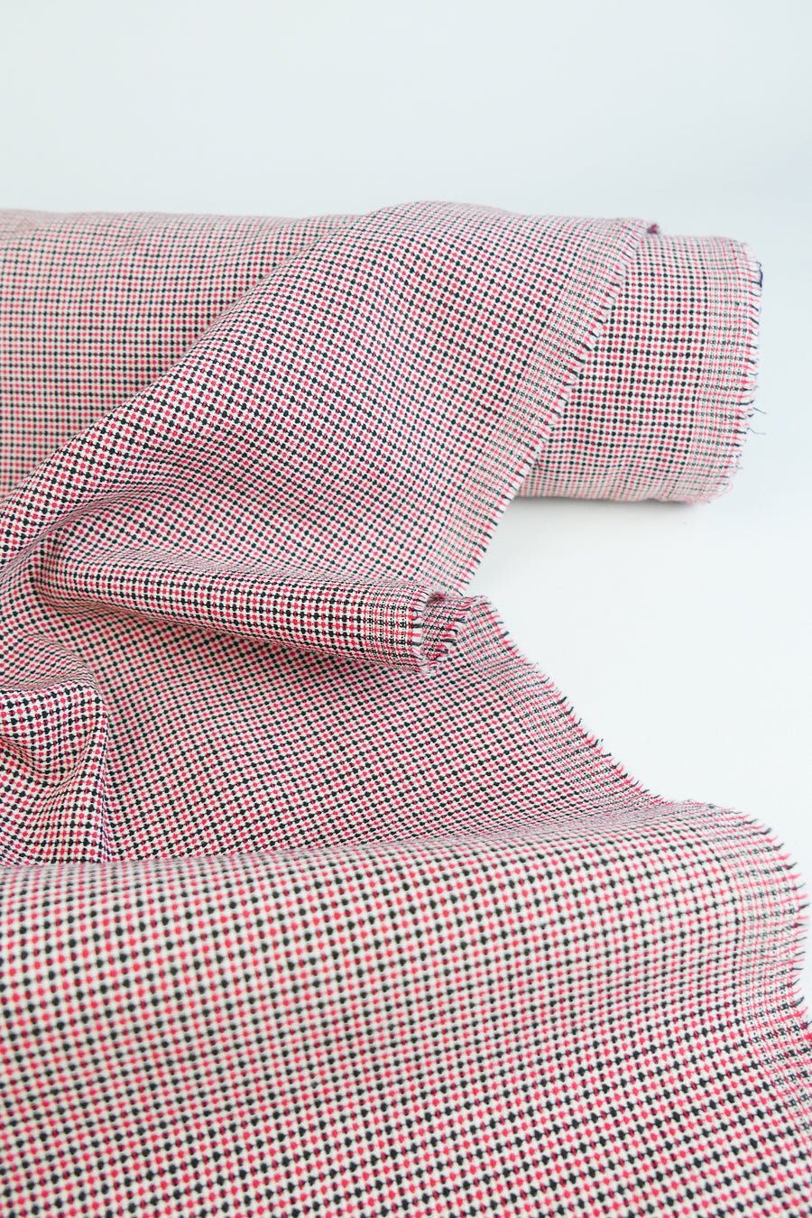 Corbusier - Linen Cotton Jacquard | Scarlet
