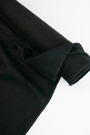 Jack - Italian Crosshatch Linen | Black