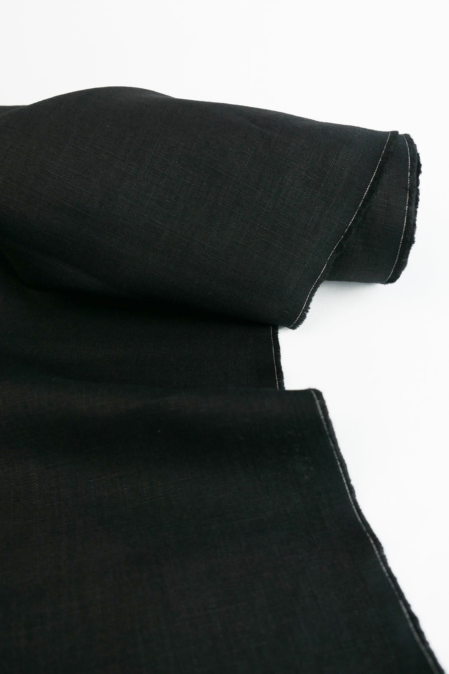 Jack - Italian Crosshatch Linen | Black