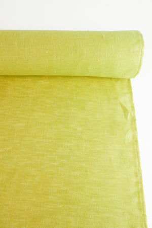 Sirocco - Turkish Glazed Linen | Wasabi