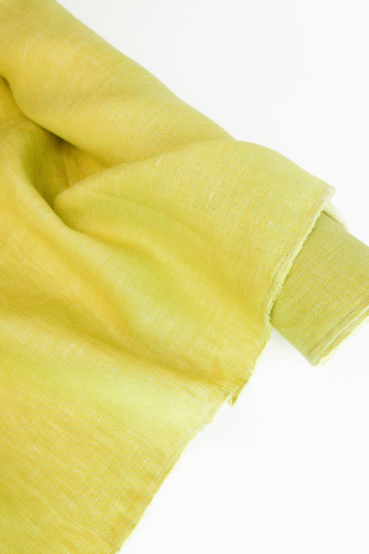 Sirocco - Turkish Glazed Linen | Wasabi