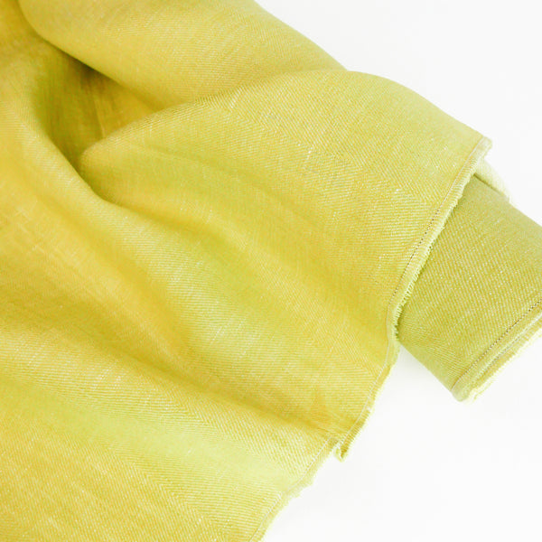 Sirocco - Turkish Glazed Linen | Wasabi (LAST CUT - 3.2M)