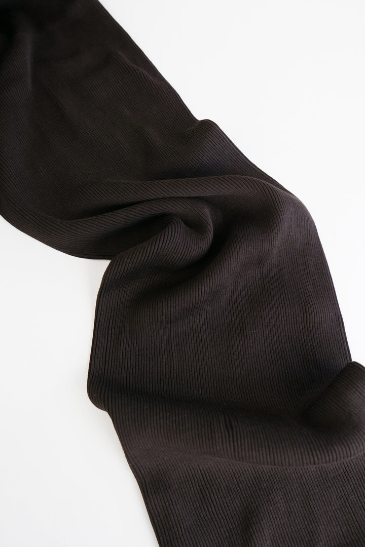 Japanese Silk Rib | Chocolate (LAST CUT - 2M)