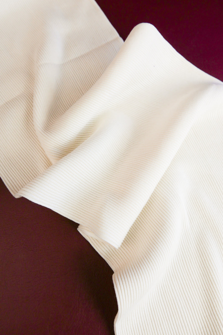 Japanese Silk Rib | Ivory (LAST CUT - 2.4M)