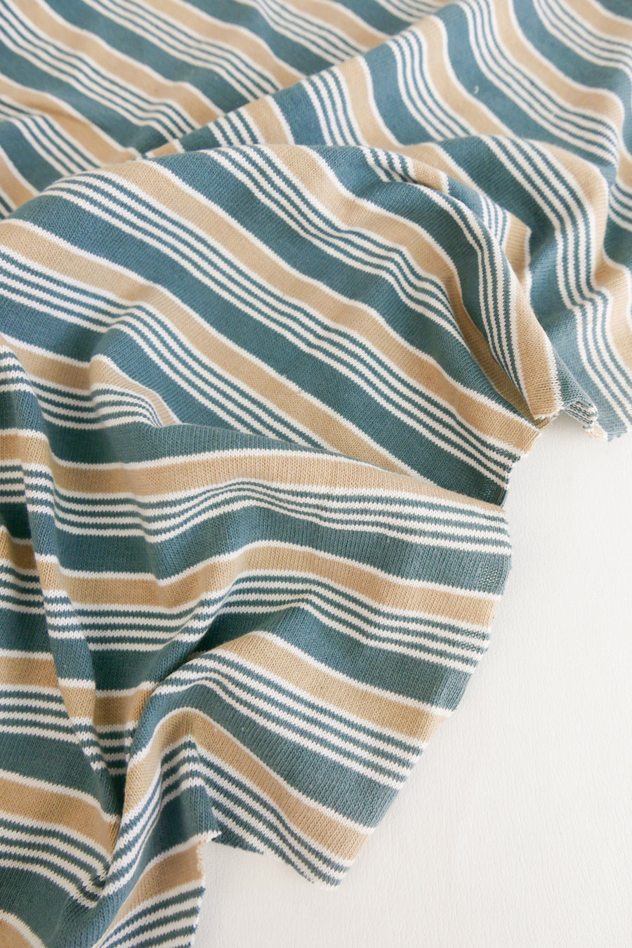 Nautical Stripe - Australian Knit | Sage