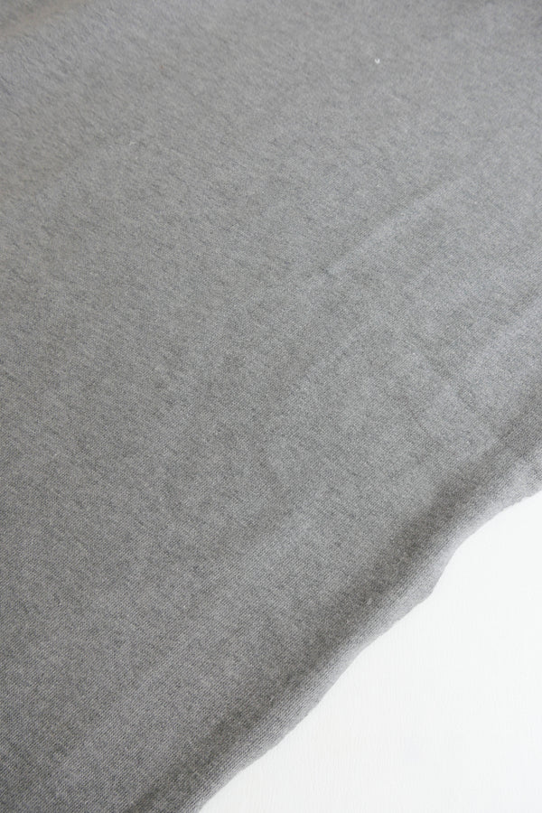 Australian Brushed Sweatshirting | Grey Melange (LAST CUT - 2.7M)