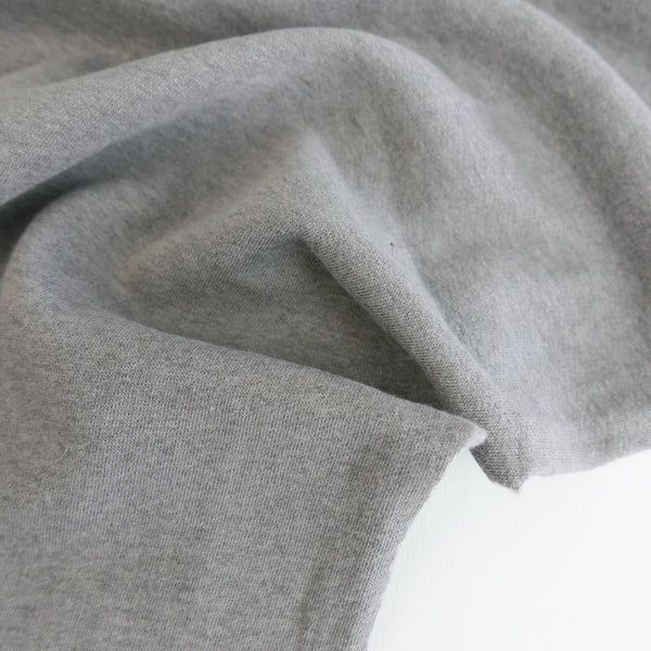 Australian Brushed Sweatshirting | Grey Melange (LAST CUT - 2.7M)