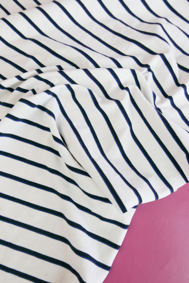 Sailor Stripe - Australian Combed Cotton Jersey