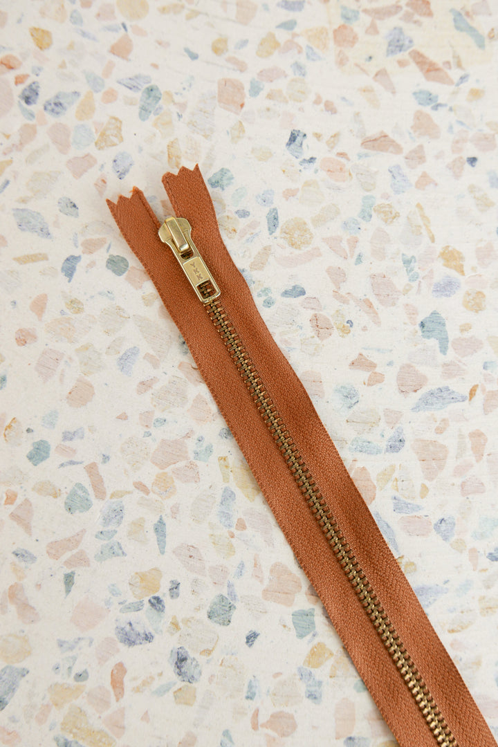 YKK 25cm Metal Zip | Pumpkin