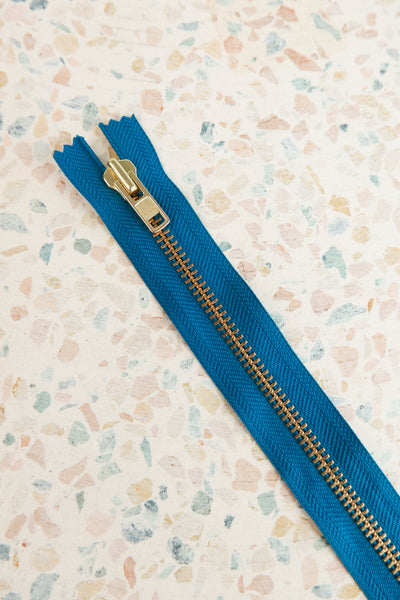 YKK 65cm Metal Zip | Ocean – Drapers Fabrics