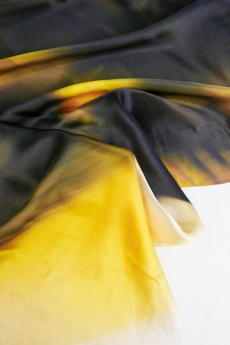 Allure - Printed Silk Satin | Citrine