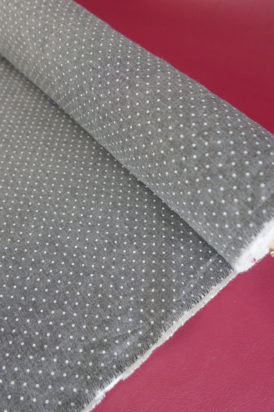 Dot Chambray Denim | Charcoal
