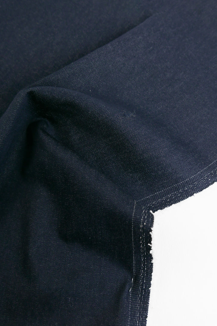 Leanne - Plated Stretch Denim | Indigo
