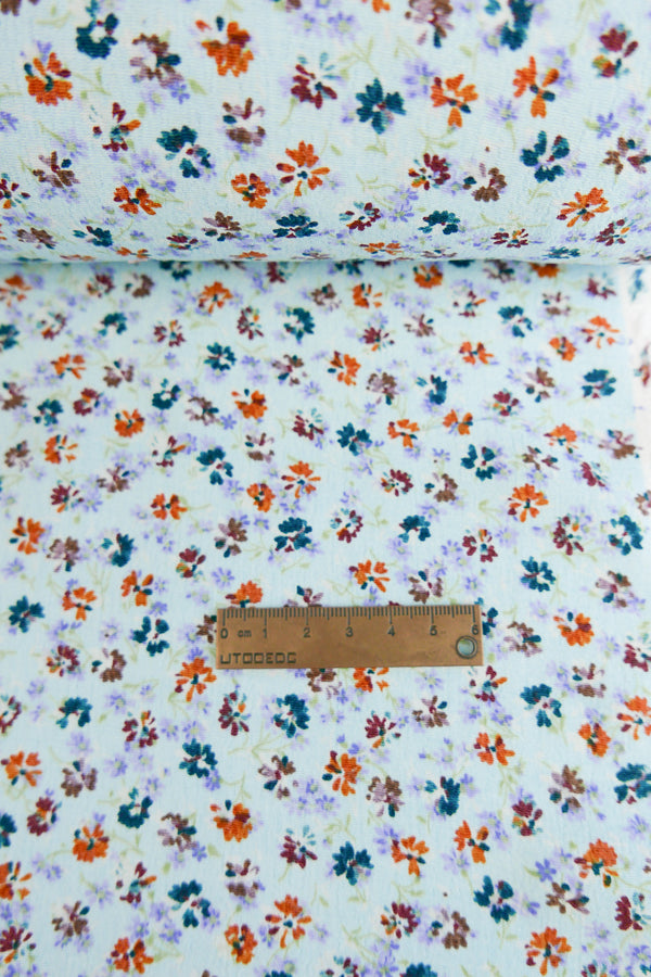 Hydrangea - German Viscose Crepe | Blue Garden