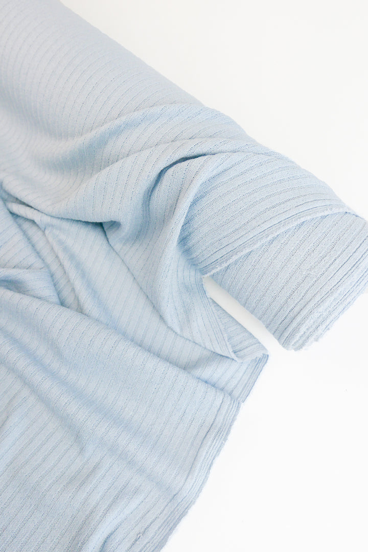 Australian Wide Rib Knit | Powder Blue