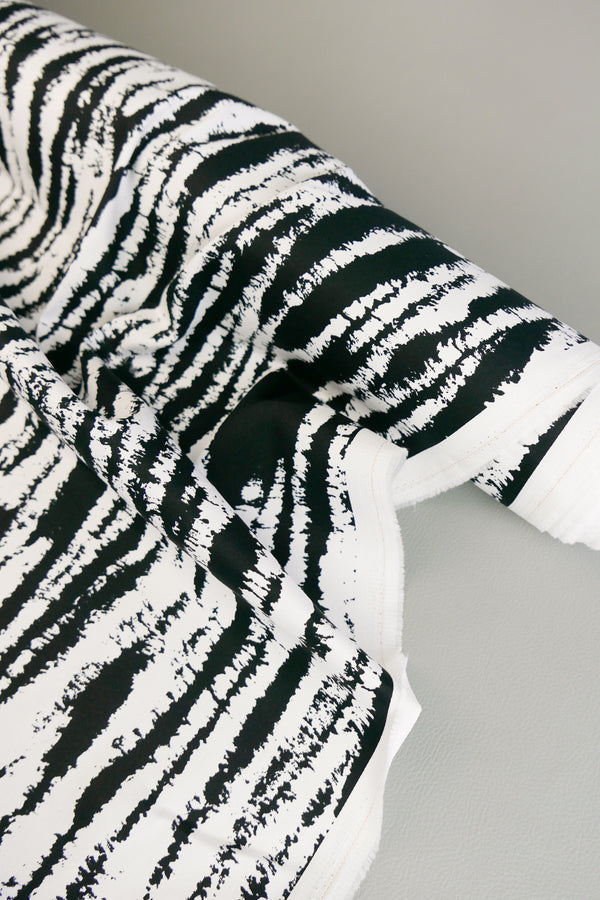 Yvonne - Cotton Sateen | Zebra