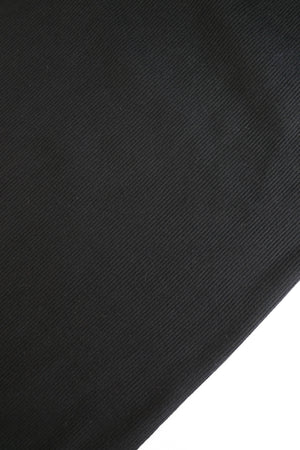 Korean Knitted Ribbing | Black