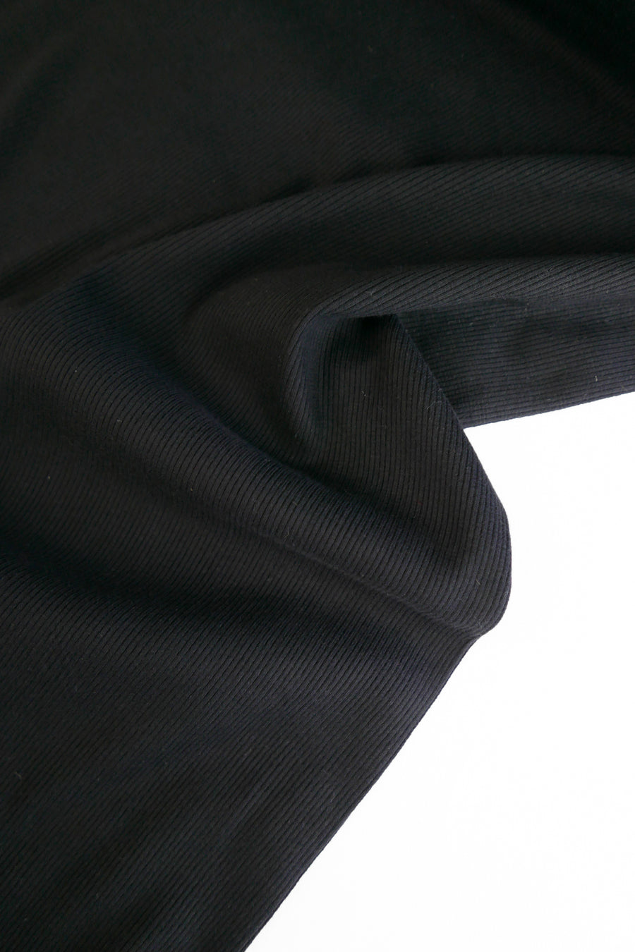 Korean Knitted Ribbing | Black