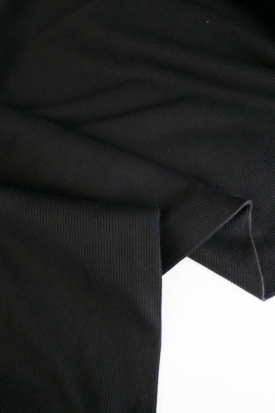 Korean Knitted Ribbing | Black