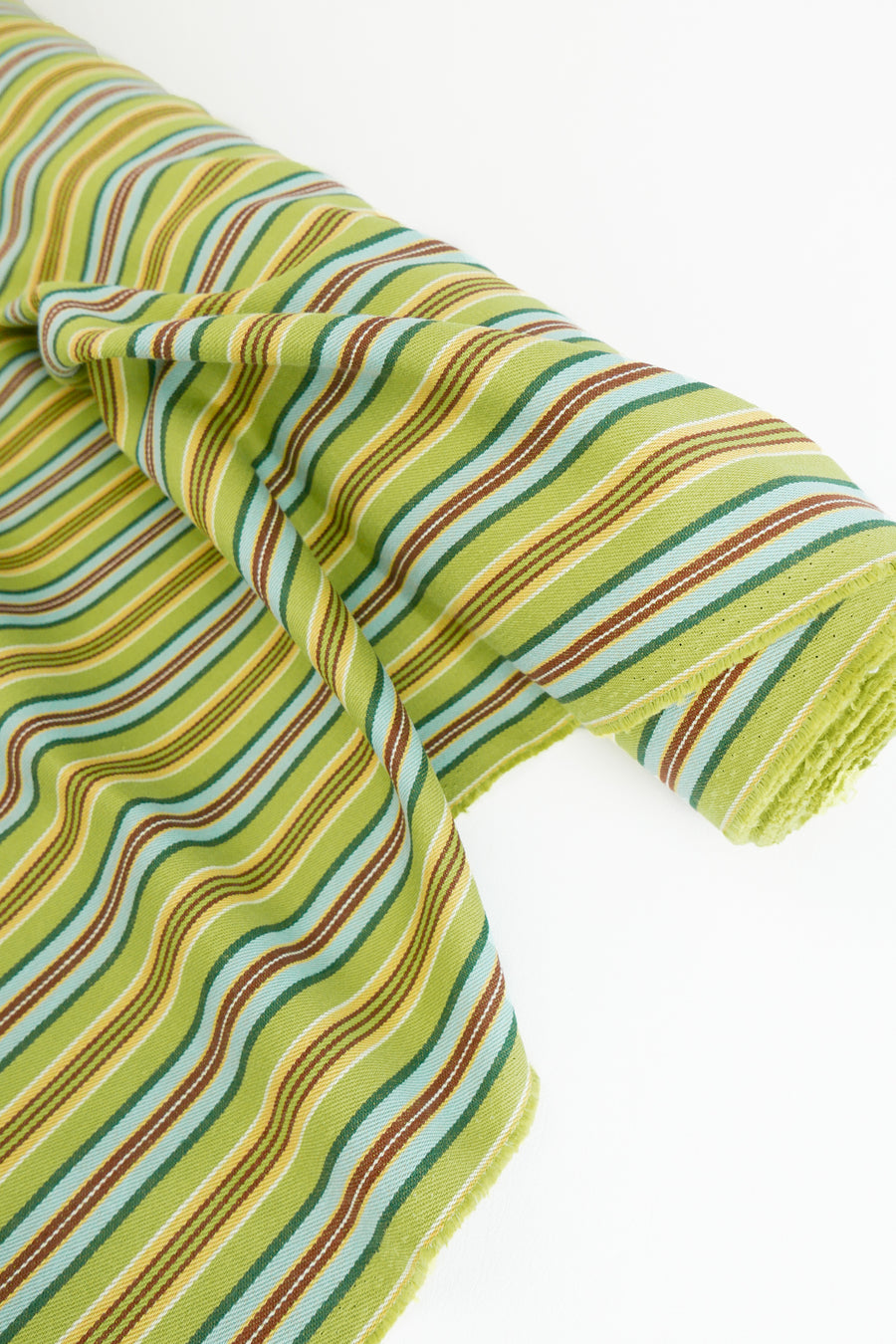 Austria - Italian Cotton Stripe | Pistachio (LAST CUT - 2M)