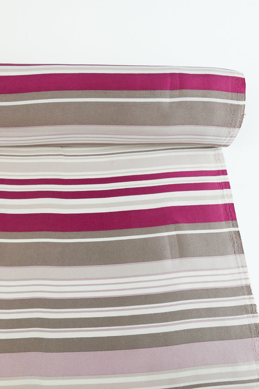 Pure Silk Shirting | Rouge Stripe