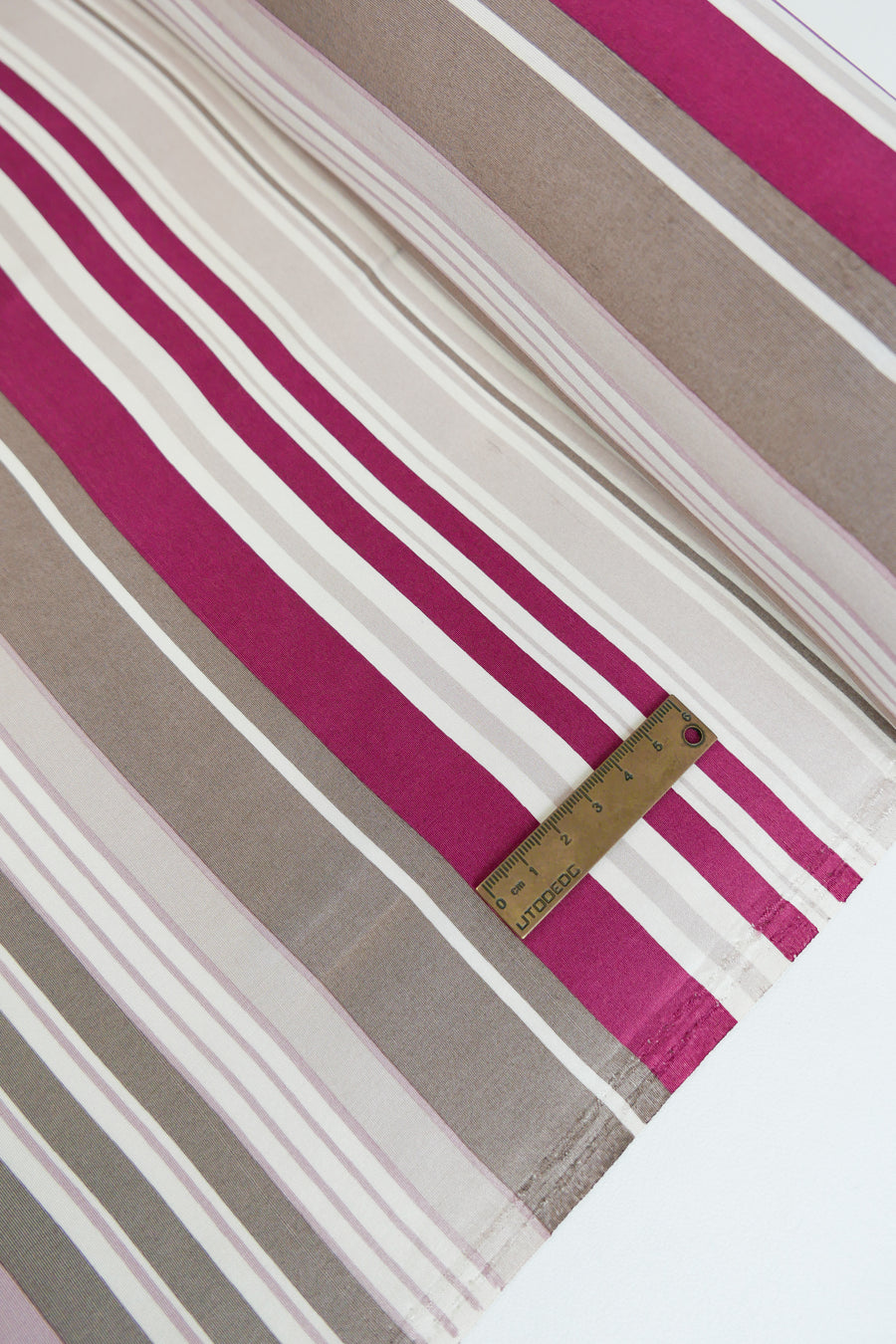 Pure Silk Shirting | Rouge Stripe