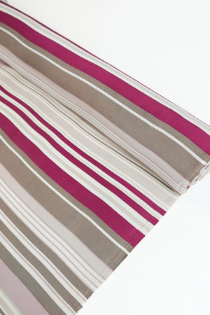 Pure Silk Shirting | Rouge Stripe