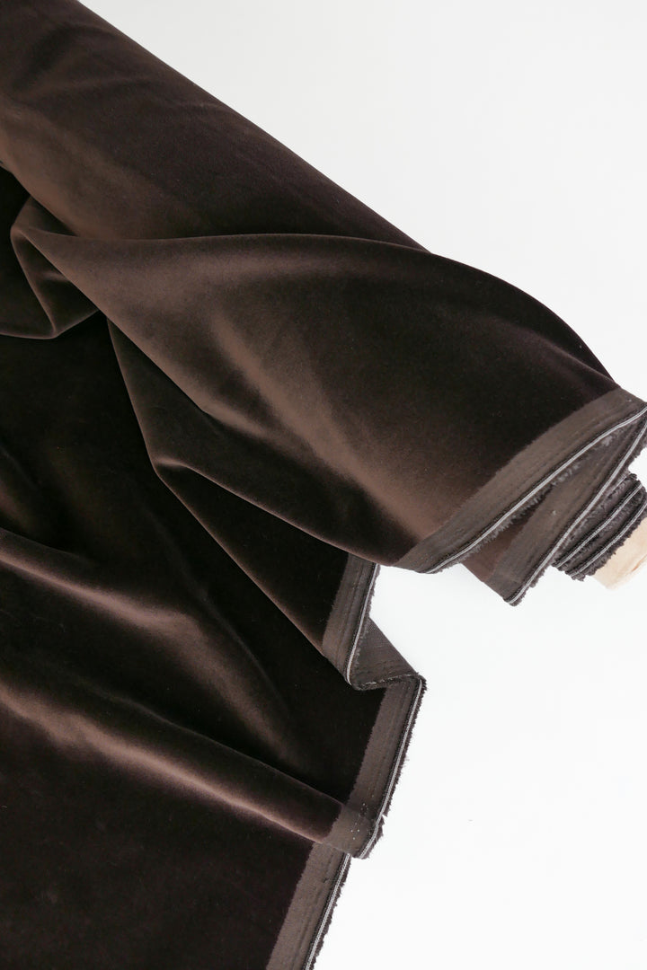 Japanese Cotton Velvet | Chocolate