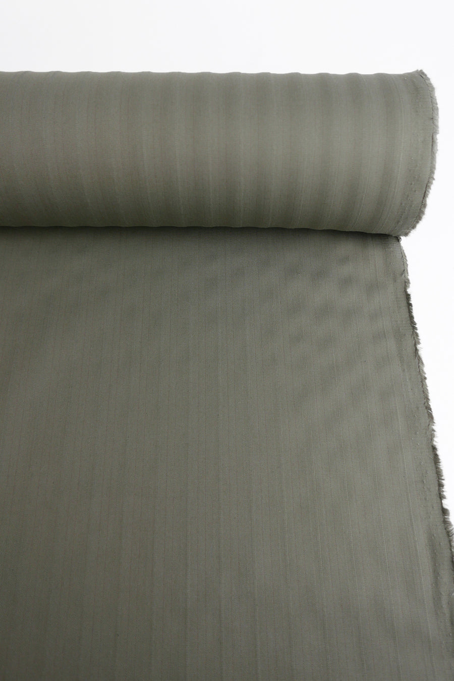 German Self-Stripe Cotton | Cement