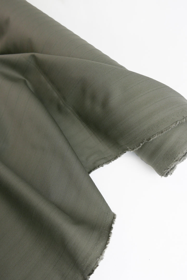 German Self-Stripe Cotton | Cement