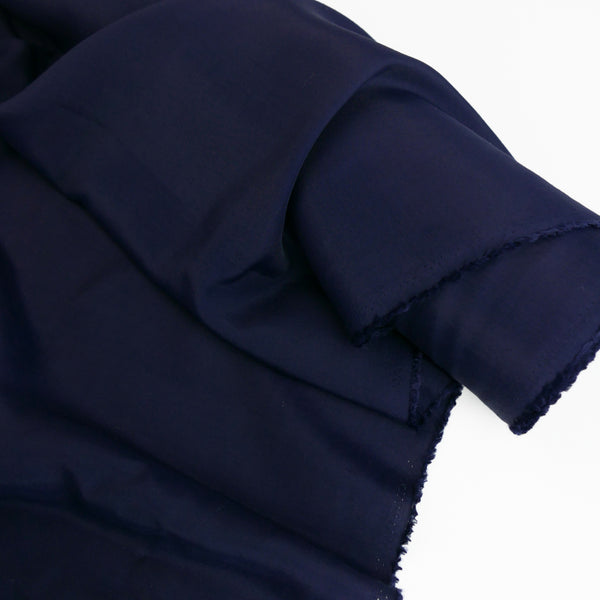 Hanzo - Japanese Crepe De Chine | Midnight Blue (LAST CUT - 1.8M)