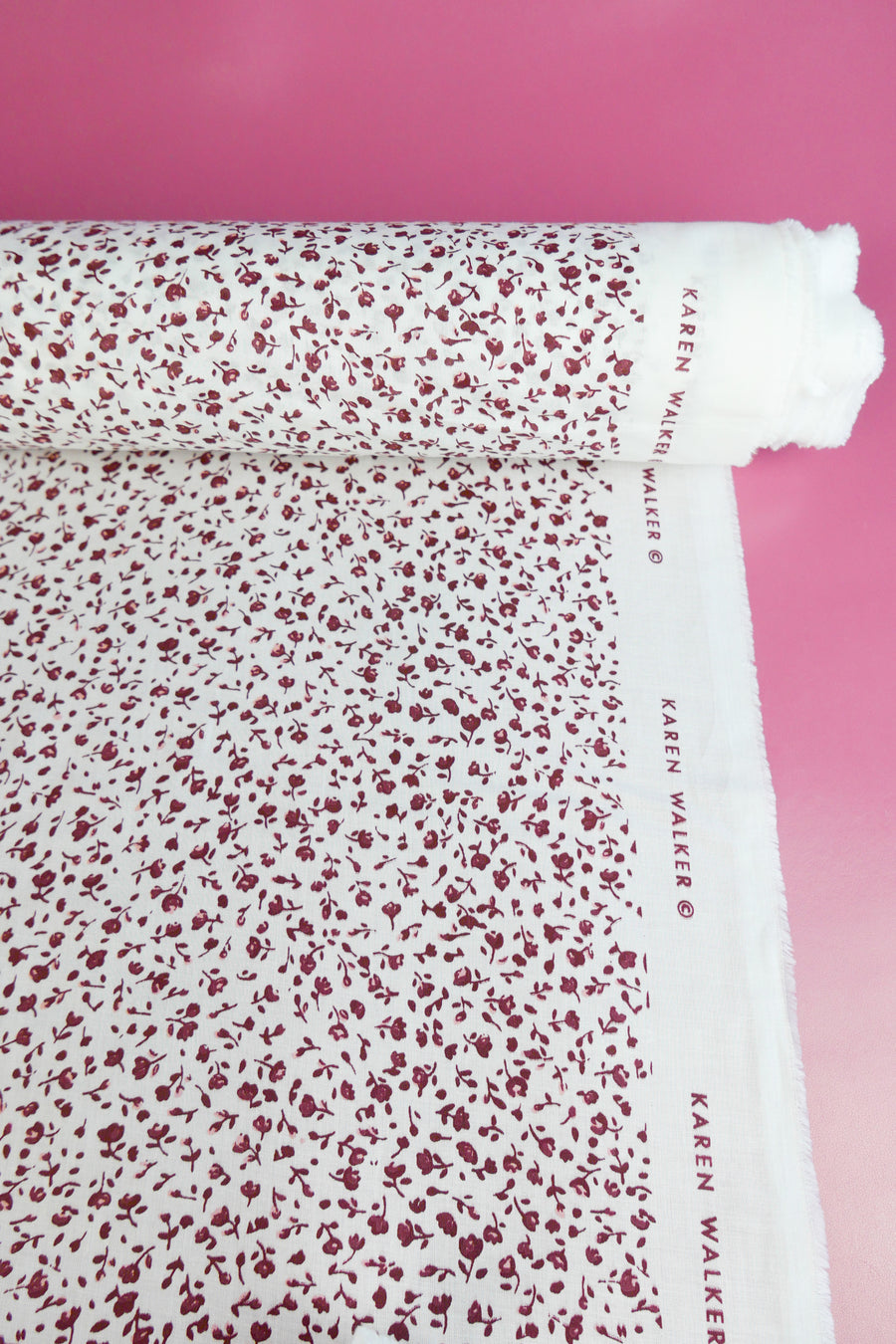 Ex-Designer Organic Cotton Voile | Goji Berry