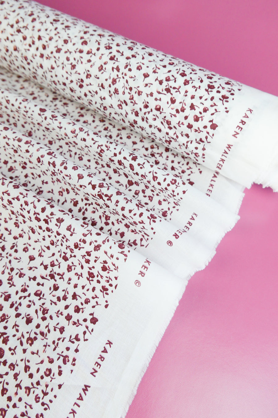 Ex-Designer Organic Cotton Voile | Goji Berry