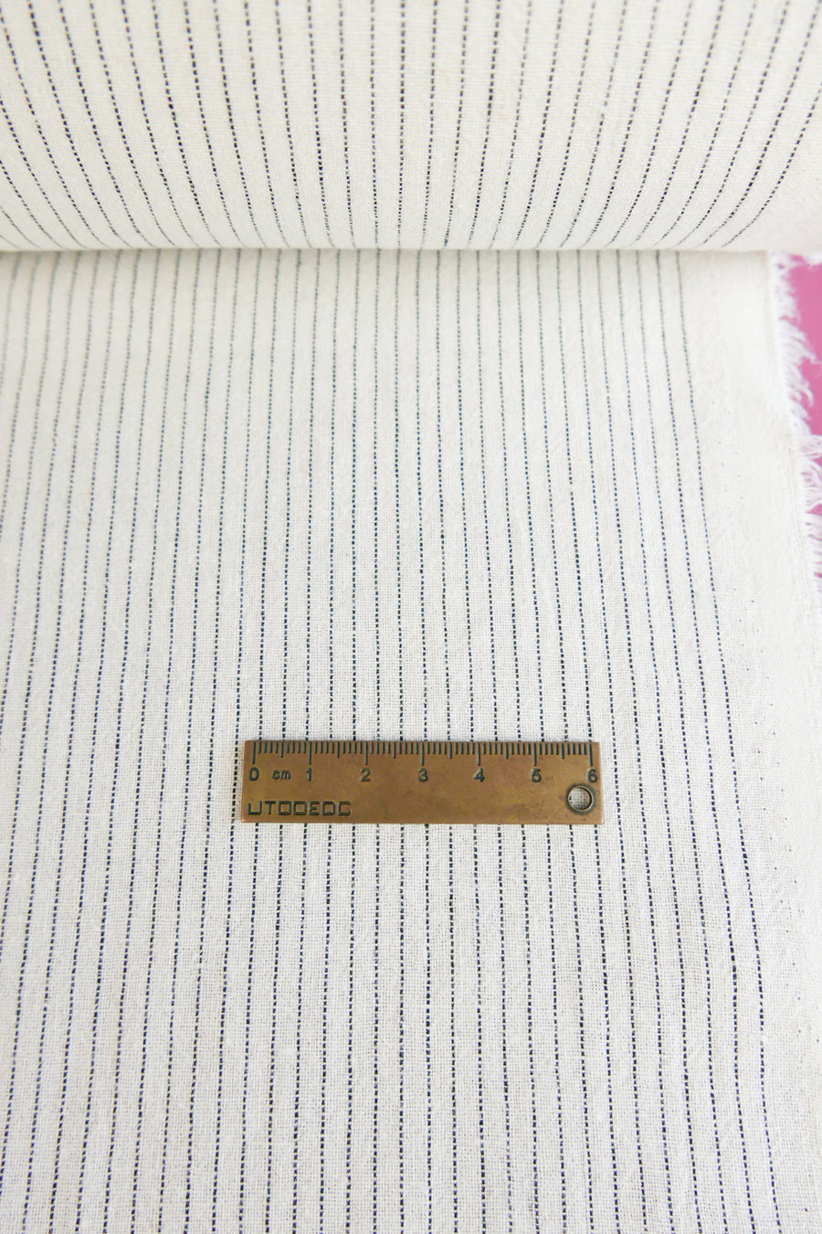 Ex-Designer Striped Linen | Rice